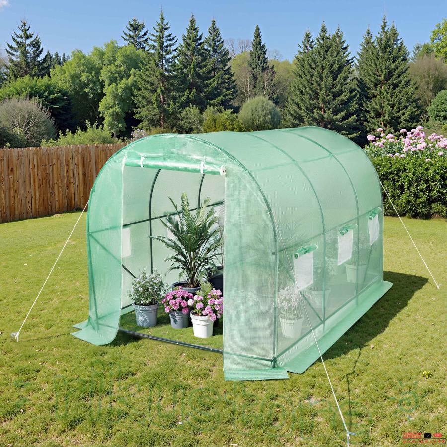 ビニール温室 大型 カバー付き 220*120*215CM 温室 ベランダ 家庭用