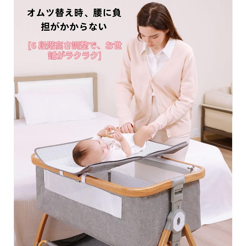 sunnybox ベビーベッド 添い寝 ミニ 持ち運び 折りたたみ 五年保証