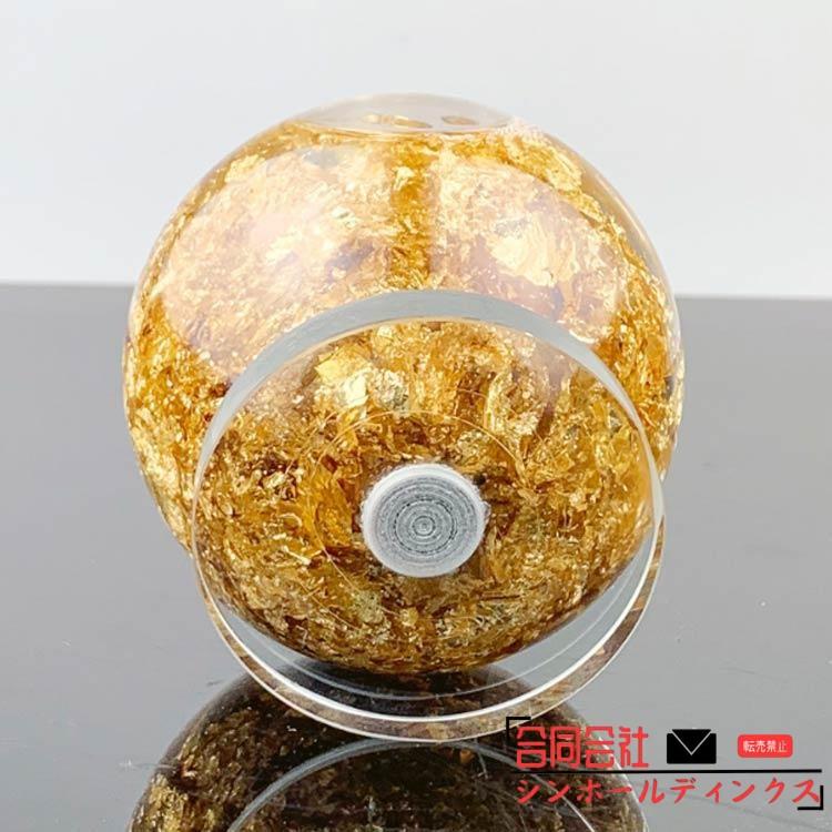 クリスタルリンゴ 黄金のリンゴ 林檎 風水 ゴールド キラキラ置物