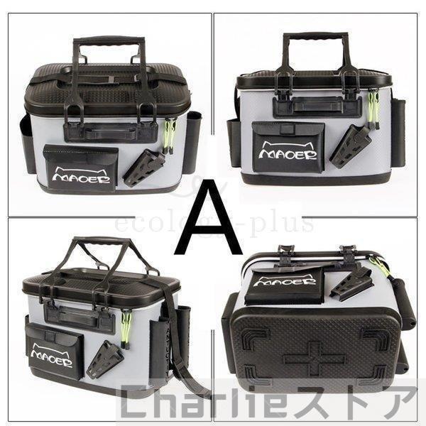 多機能フィッシングバッグ タックル収納付 EVAロッドスタンド対応 アウトドア釣り具 エサ餌水汲みバケツ 防水軽量仕様 タックルバッグフィッシングバッグアウトドアバッカンEVAロッド