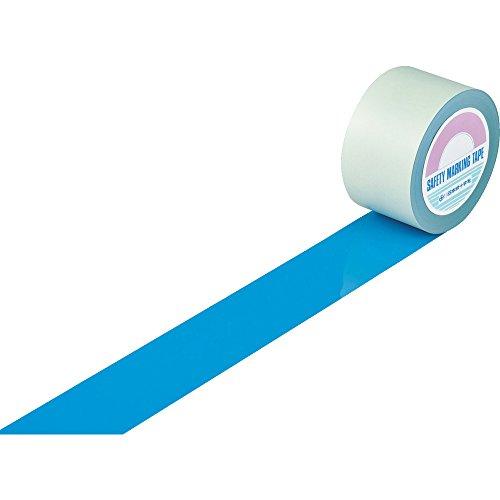 緑十字　ガードテープ(ラインテープ)　青　75mm幅×100m　屋内用　148096　ラインテープ