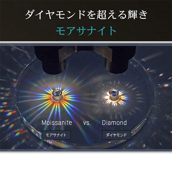 モアッサナイト ダイヤモンド リング 一粒 Dカラー 1カラット