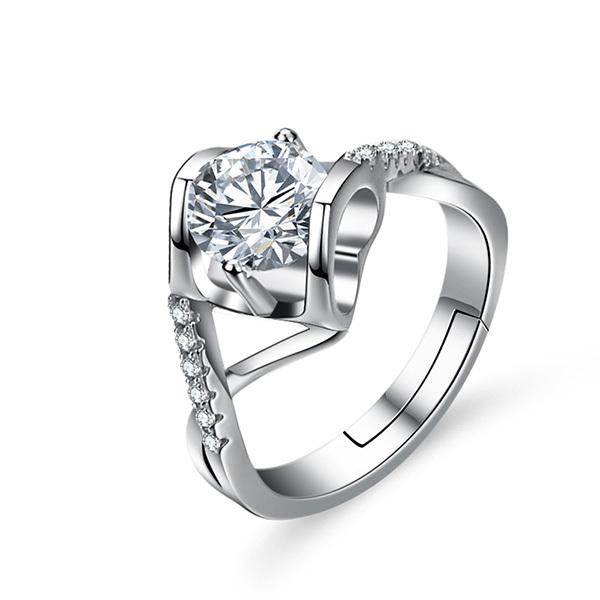 ダイヤモンド リング モアッサナイト モアサナイト 一粒 Dカラー 1