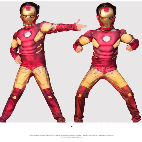 アイアンマン コスプレ 衣装 マスク 付き ハロウィン 仮装 子供 アイアンマン コスプレ 衣装 マスク 付き ハロウィン 仮装 子供