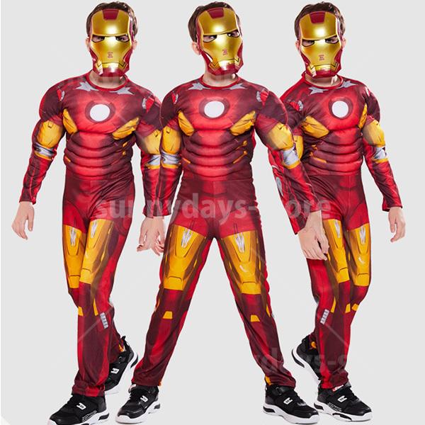アイアンマン コスプレ 衣装 マスク 付き ハロウィン 仮装 子供 アイアンマン コスプレ 衣装 マスク 付き ハロウィン 仮装 子供