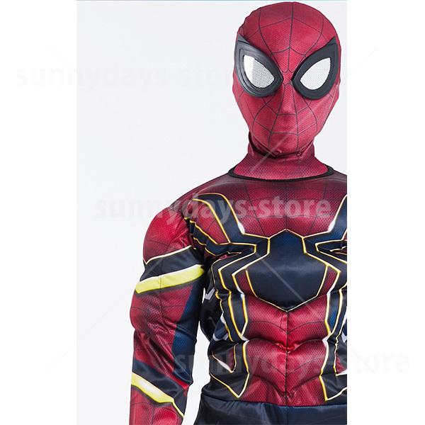 スパイダーマン 子供服 コスプレ 衣装 マスク 付き ハロウィン 仮装