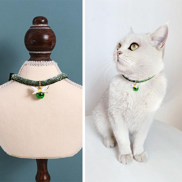 猫 ねこ 首輪 おしゃれ 安全 可愛い 鈴 ワンタッチ バックル シンプル
