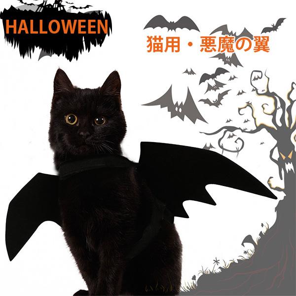 ハロウィン 猫用 小型犬 コウモリ ペットコスプレ 猫 翼 悪魔の羽 翼 黒 かわいい 面白い 小型の犬用 変身服 猫服 バット変身コスチューム ペット バット変身 Petcl0027 サニーデイズ 通販 Yahoo ショッピング