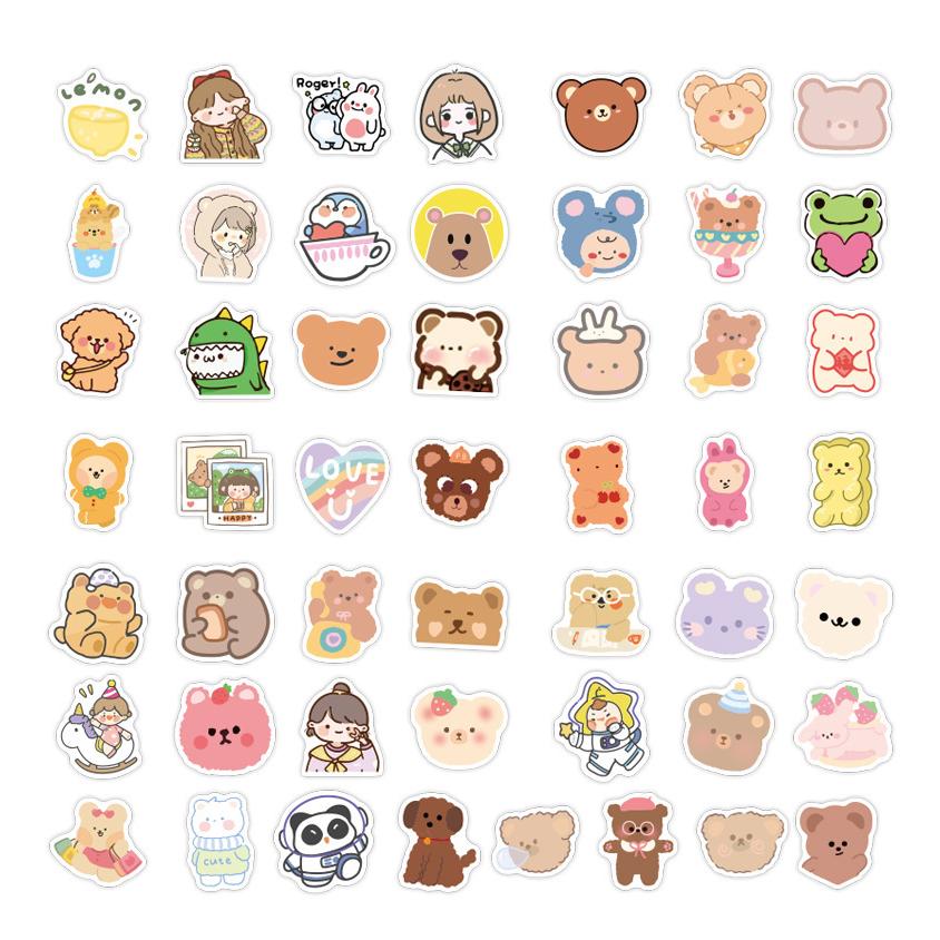 可愛い クマ 熊 イヌ 犬 防水 再利用 やり直し可 シール かわいい ほんのきもち 日記 手帳 スマホ パソコン Ipad Iphone フレークシール シール 100枚 セット Zk0006 サニーデイズ 通販 Yahoo ショッピング