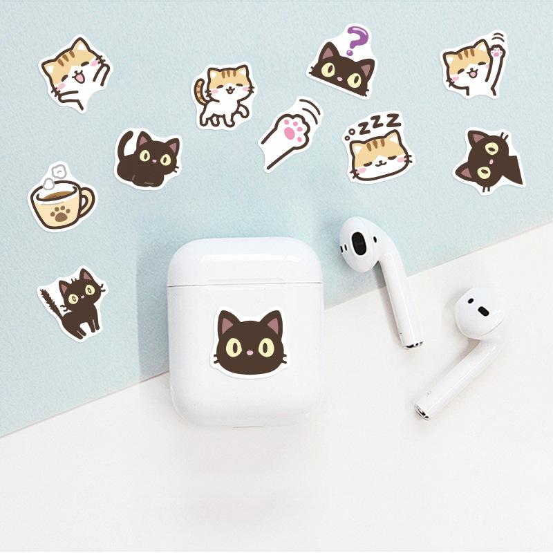 防水 シール 可愛い 猫 ねこ 防水 ラベル ステッカー かわいい ほんのきもち 日記 手帳 スマホ パソコン Ipad Iphone フレークシール シール 40枚 セット Zk0011 サニーデイズ 通販 Yahoo ショッピング