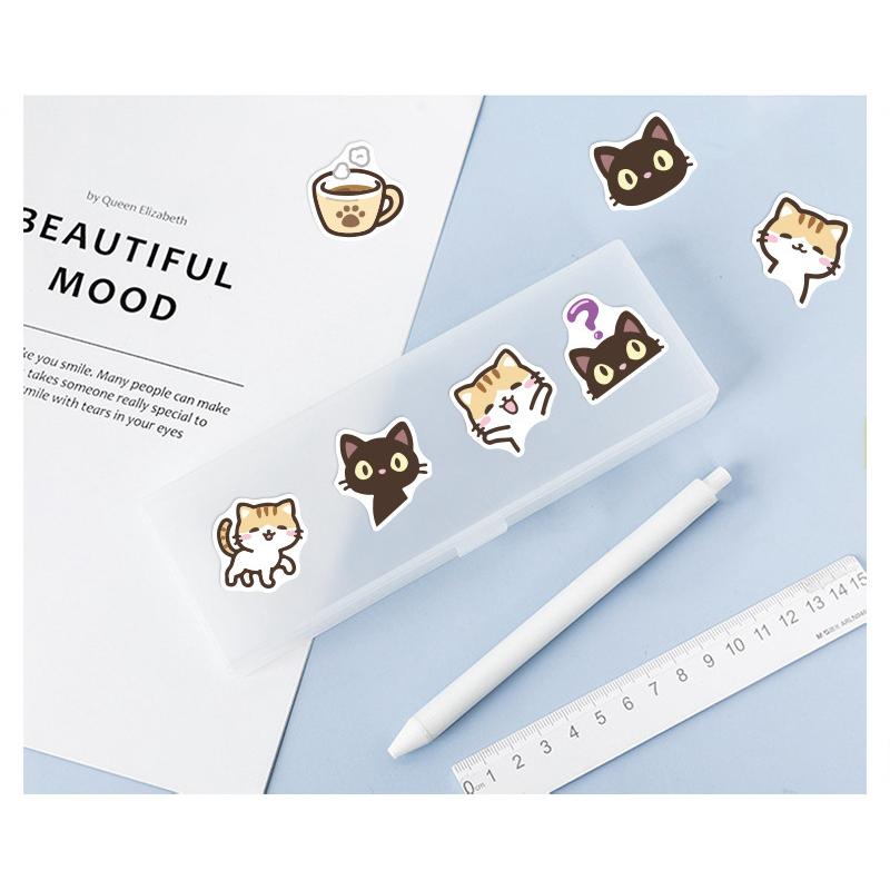 防水 シール 可愛い 猫 ねこ 防水 ラベル ステッカー かわいい ほんのきもち 日記 手帳 スマホ パソコン Ipad Iphone フレークシール シール 40枚 セット Zk0011 サニーデイズ 通販 Yahoo ショッピング