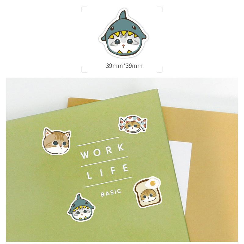 防水 シール 可愛い 猫 ねこ 防水 ラベル ステッカー かわいい ほんのきもち 日記 手帳 スマホ パソコン Ipad Iphone フレークシール シール 40枚 セット Zk0013 サニーデイズ 通販 Yahoo ショッピング
