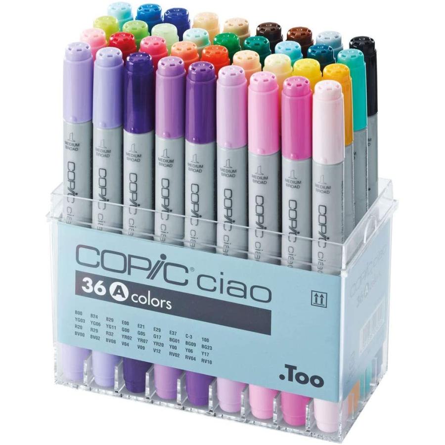 コピック ペン チャオ 36色 Aセット 初心者 イラスト用 Copic Too サニーフォーレスト 通販 Yahoo ショッピング