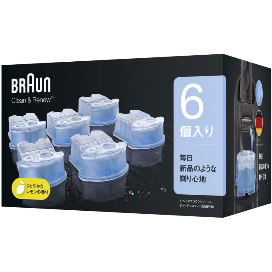 BRAUN（ブラウン） 洗浄液 6個入り シェーバー用 CCR6 : サニー