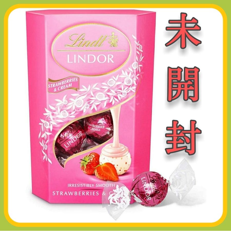 LINDOR リンツ チョコレート リンドール ストロベリー アンド クリーム
