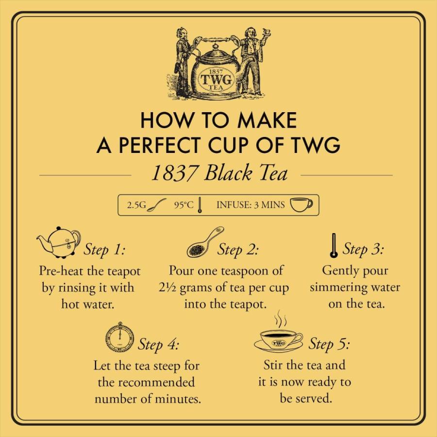 TWG紅茶ブラックティー15コットンティーバッグとピンクエコバックセット Amazon | 【TWG Tea公式】1837 Black Tea 1837ブラックティー