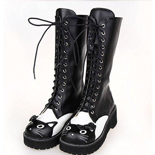 人気再入荷 ロリータ靴 シューズ 革靴 ロングブーツ レディース 太めヒール 猫柄 Pu靴 ハイヒール 蝶結び プリンセス 丸トウ 厚底 B01lxnvvab Sunny Islands 通販 Yahoo ショッピング 春バーゲン Www Skylanceronline Com