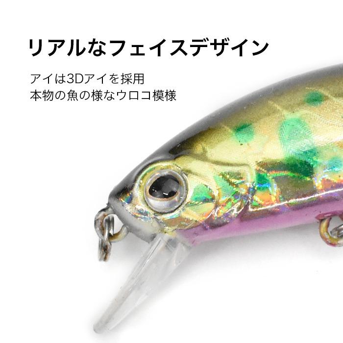 3色セット 水中動画あり ミノー 50mm 7g トラウト 渓流 サニールアーズ レイクミノー 50mm 7g Mf Set Sunny Lures 通販 Yahoo ショッピング