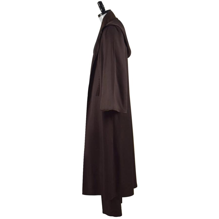 大人用 アナキン チュニック コスプレ衣装 メンズ ブラウン ローブ フルセット ハロウィン コスプレ衣装 (大， Costume Tunic Brown チュニック ブラウン Hooded Robe Halloween Cosplay コスプレ衣装 メンズ フルセット ハロウィン Anakin Mens Uniform Full Set コスチューム Pants you Faux Leather