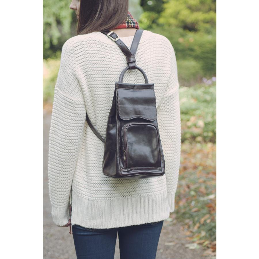 ローボード Maxwell Scott | Womens Luxury Leather Backpack Handbag Purse | The Carli | Handmade In Italy | Dark Chocolate Brown[並行輸入品] 【1252293420】(45399円)