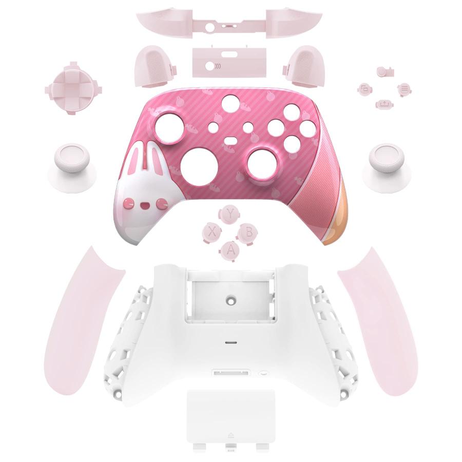 EXtremeRate Easter Rabbit Controller Full Set Housing Shell Case With  Buttons For Xbox Series X S Controller, Custom Replacement... [並行輸入品] 旧機種 