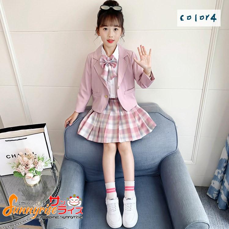 キッズスーツ 2点セット 入学式 ブラック ピンク 女の子 子供服 おしゃれ ジャケット スカート 制服 長袖 春秋 上下セット 入園式 発表会 韓国 Hw006 サンライズ 通販 Yahoo ショッピング