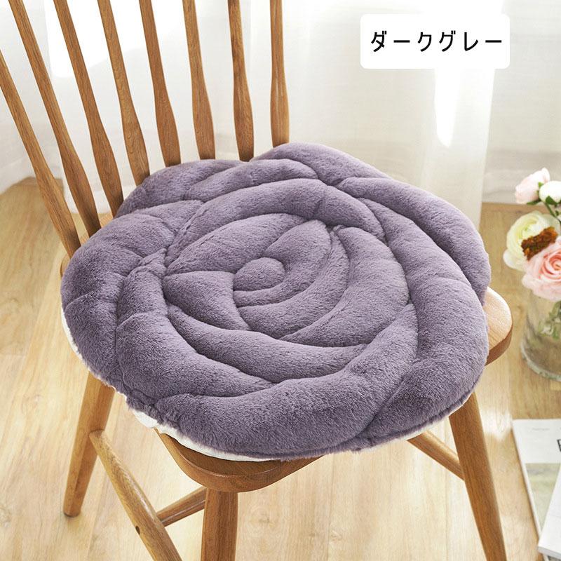 座布団 バラ柄 薔薇クッション 椅子カバー ローズクッション