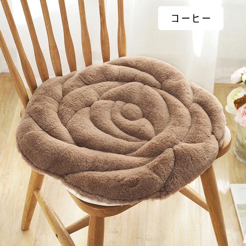 座布団 バラ柄 薔薇クッション 椅子カバー ローズクッション