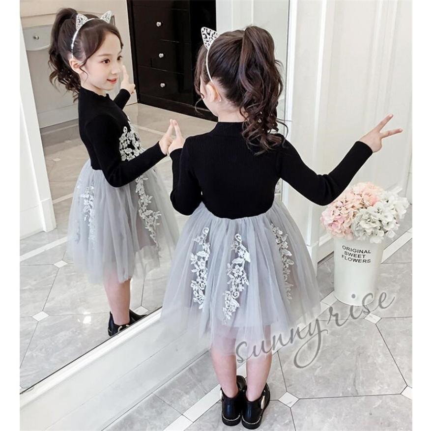 子供ドレス キッズワンピース ベビー 赤ちゃん 長袖 チュールスカート 黒ワンピ ピアノ 発表会 韓国子供服 卒園式 ふわふわ 結婚式 七五三 可愛い Kne0287 サンライズ 通販 Yahoo ショッピング