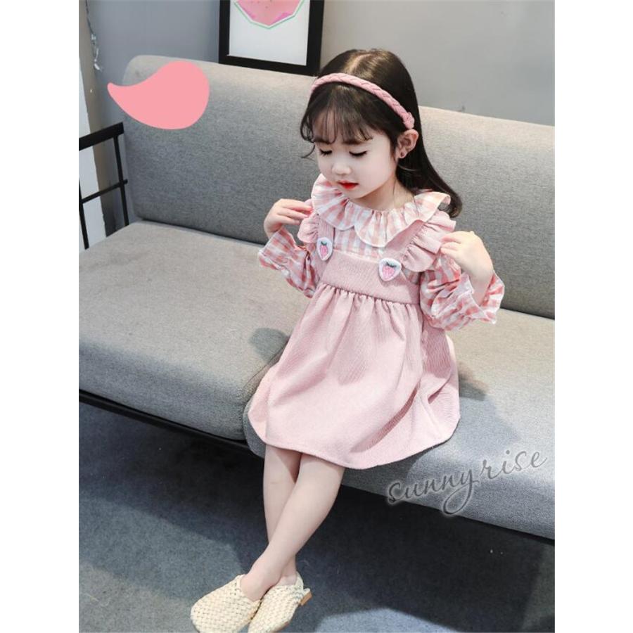 子供 ワンピース キッズ 女の子 韓国子供服 ベビー 赤ちゃん 可愛い イチゴ柄 レパープル グリーン イエロー ピンク 上品 フォーマル 秋春 誕生日プレゼント Kne0297 サンライズ 通販 Yahoo ショッピング