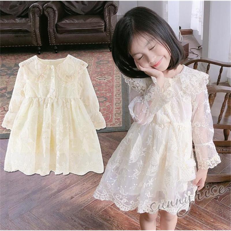 子供服 レースワンピース 長袖 春夏 女の子 キッズワンピース チュニック 子供ドレス 結婚式 ジュニア ベビー服 フォーマル おしゃれ 可愛い Kne0301 サンライズ 通販 Yahoo ショッピング