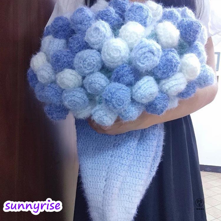 グラデーション 花束 ニット 完成品 ブランケット ブーケブランケット