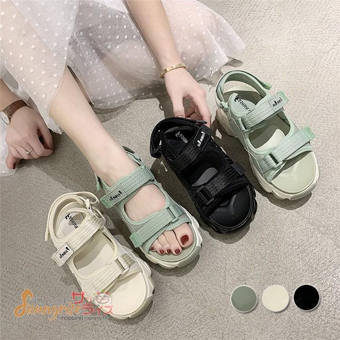 新作 厚底サンダル レディース スニーカーサンダル スポーツサンダル 歩きやすい 疲れない 靴 サンダル シューズ 夏新作 痛くない 可愛い サンダル Qwe1139 サンライズ 通販 Yahoo ショッピング