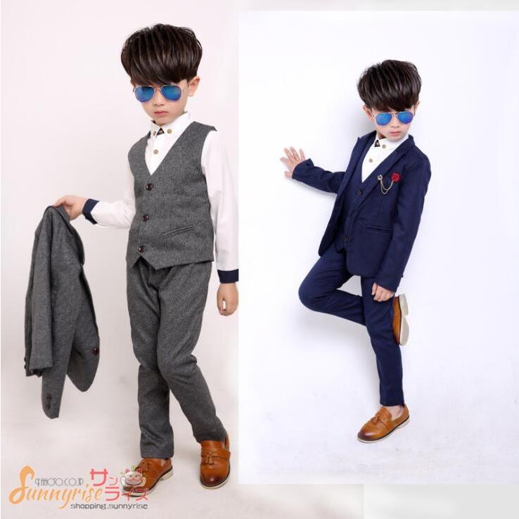 子供服フォーマルスーツ 3点セット フォーマル 男の子 無地 ジャケット ベスト パンツ キッズ こどもスーツ 子供服 七五三 ピアノ発表会 入園式 Qwe116 サンライズ 通販 Yahoo ショッピング