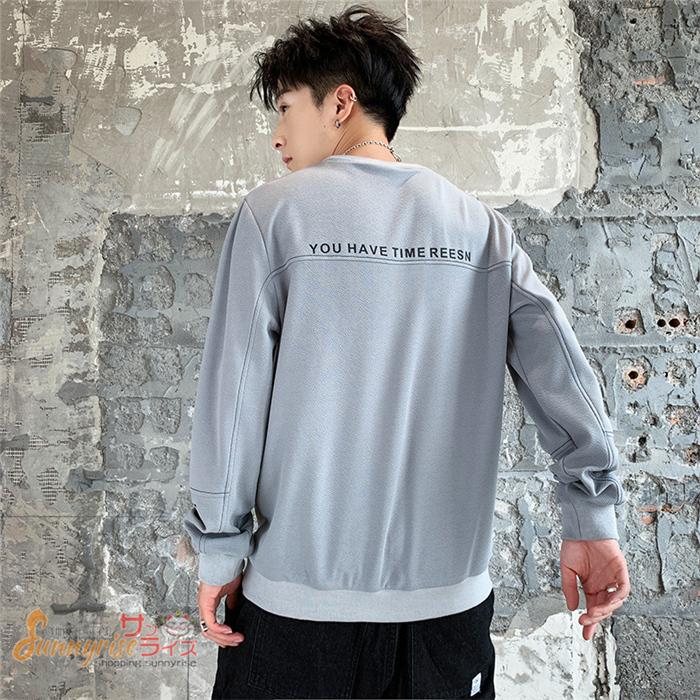 メンズ ファッション トップス トレーナー スウェット ルームウェア クルーネック 薄手 長袖tシャツ 春服 春物 新作 かわいい Qwe1596 サンライズ 通販 Yahoo ショッピング