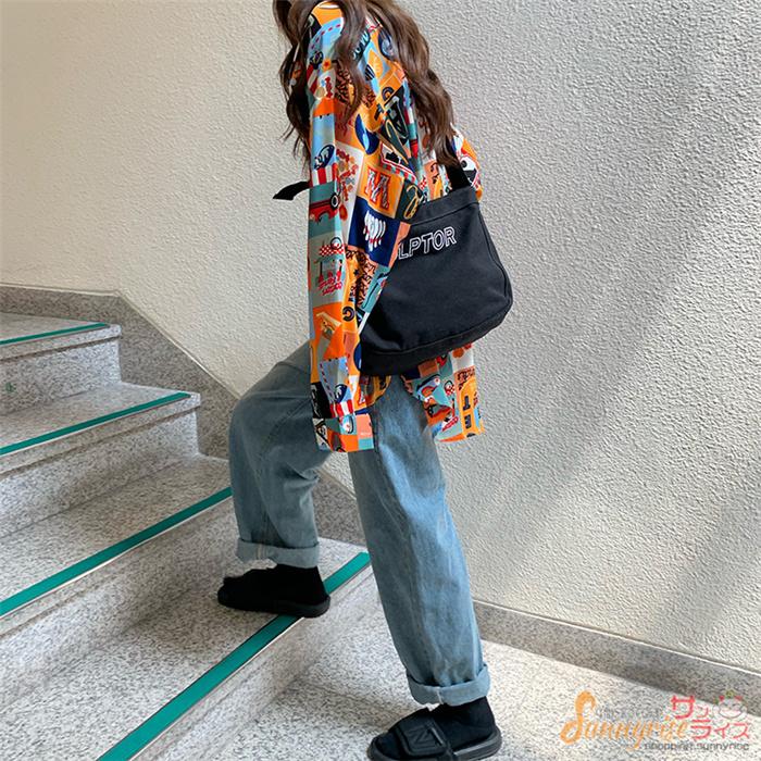 シャツ カラフル 遊園地 総柄 イラスト ビッグシルエット 長袖 トップス ダンス 衣装 ヒップホップ コスチューム 大きいサイズ 個性的 原宿系 Qwe2107 サンライズ 通販 Yahoo ショッピング