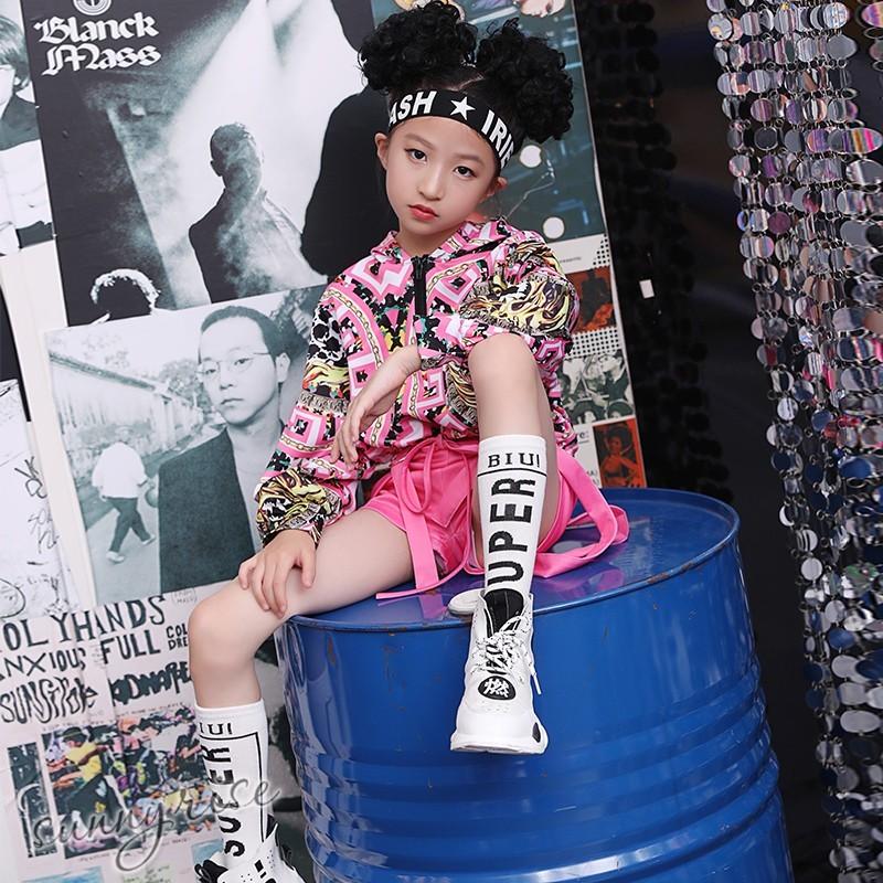 セール 在庫処分 キッズ ダンス衣装 Hiphop ヒップホップ セットアップ トップス ショートパンツ 女の子 ガールズ ジャズダンス ステージ衣装 練習着 Qwe22 サンライズ 通販 Yahoo ショッピング