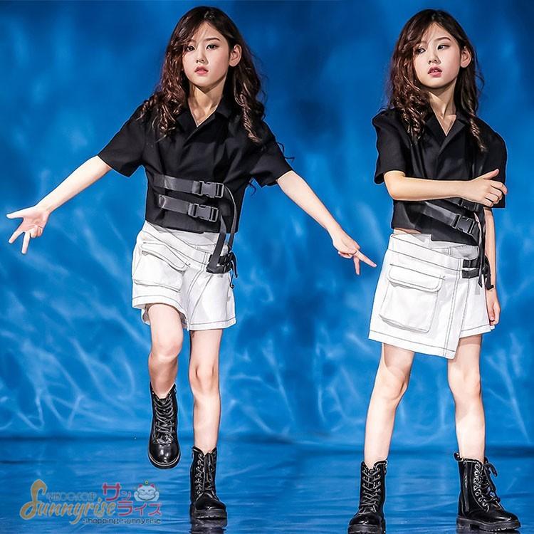キッズ ダンス衣装 ヒップホップ セットアップ Hiphop トップス ショートパンツ 子供服 女の子 チアガール ステージ衣装 演出服 練習着 Qwe235 サンライズ 通販 Yahoo ショッピング