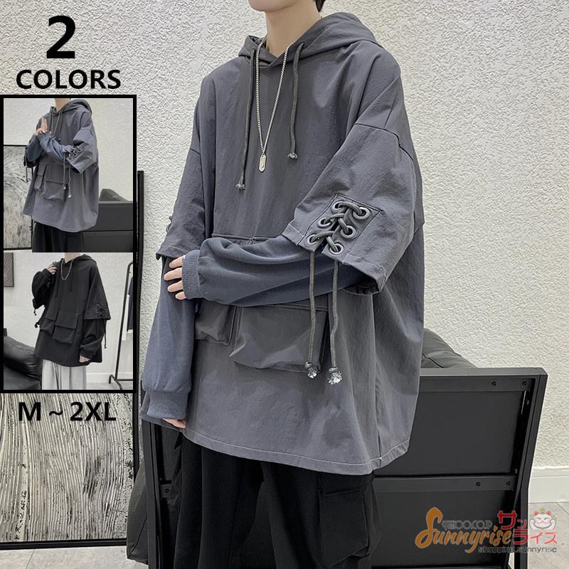 パーカー トップス メンズ 長袖 ビッグシルエット フード付き カジュアル メンズパーカー フードパーカー秋 パーカー おしゃれ ゆったり Qwe2360 サンライズ 通販 Yahoo ショッピング