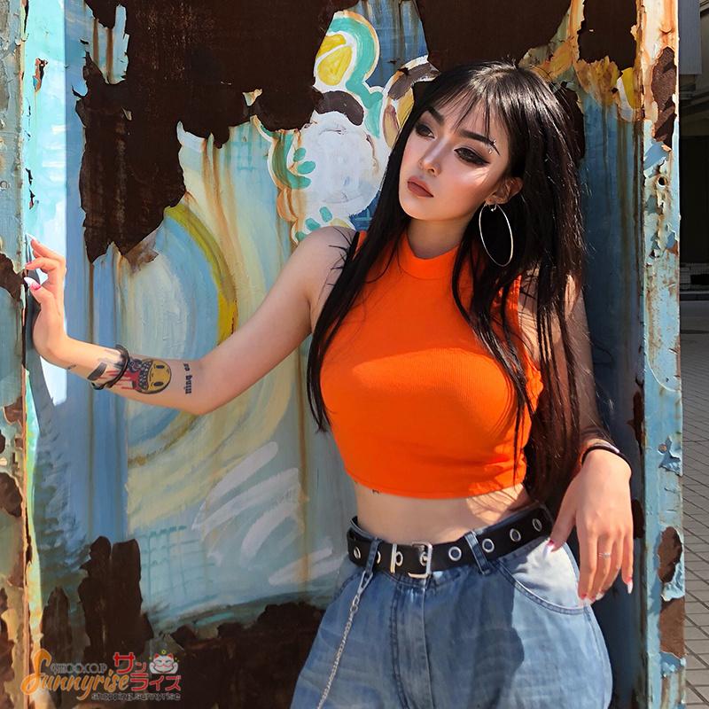 トップス ダンス衣装 へそ出し ノースリーブ レディースショート丈 タンクトップ 無地 ヒップホップ ステージ衣装 イベント 韓国服 個性的 服 原宿系 Qwe3028 サンライズ 通販 Yahoo ショッピング