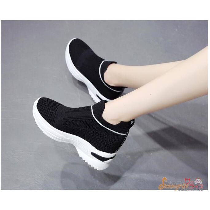 レディース スニーカー 靴 ランニングシューズ インヒール ダイエット ウォーキング カジュアル スポーツ シューズ 運動靴 疲れない 旅行 Qwe439 サンライズ 通販 Yahoo ショッピング