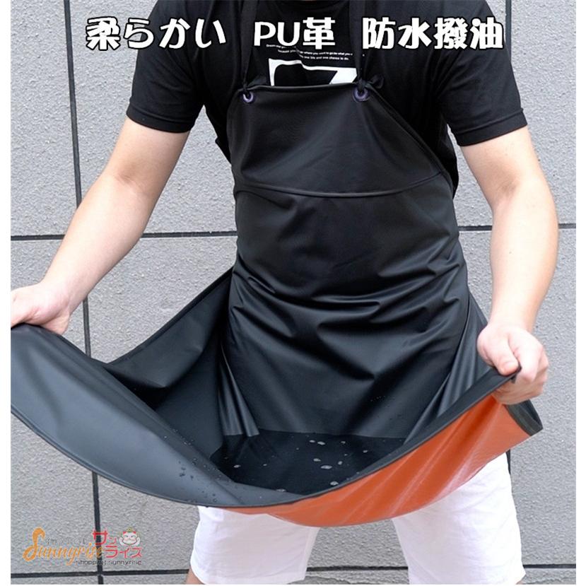 キャンバスエプロン 防水 防油 飲食業 作業用 名入れ可能 キャンバスエプロン 防水 防油 飲食業 作業用 名入れ可能