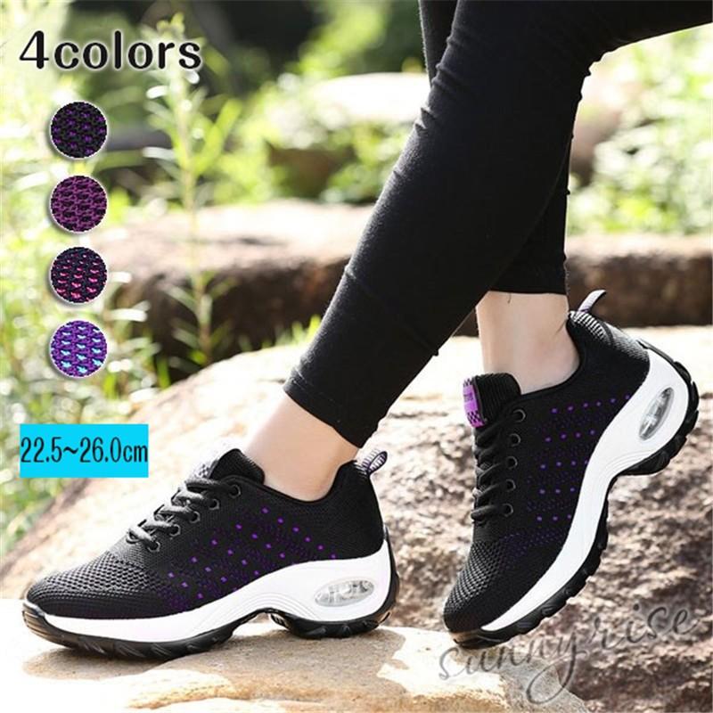 スニーカー レディース ローカット メッシュ 靴 運動靴 ランニング フィットネス ダンス 紐 ダッドシューズ 軽量 厚底 歩きやすい 靴 スポーツ Qwe565 サンライズ 通販 Yahoo ショッピング