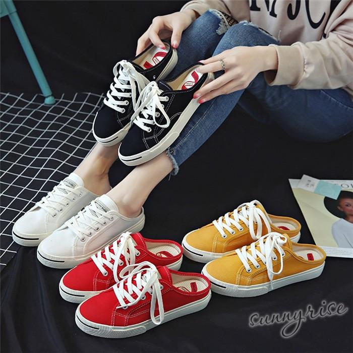 サンダル レディース 履きやすい 婦人靴 かかとなし スニーカー サボ 白ブーツ 白スニーカー サンダルスニーカー キャンバス 軽い サンダル スニーカー Qwe873 サンライズ 通販 Yahoo ショッピング