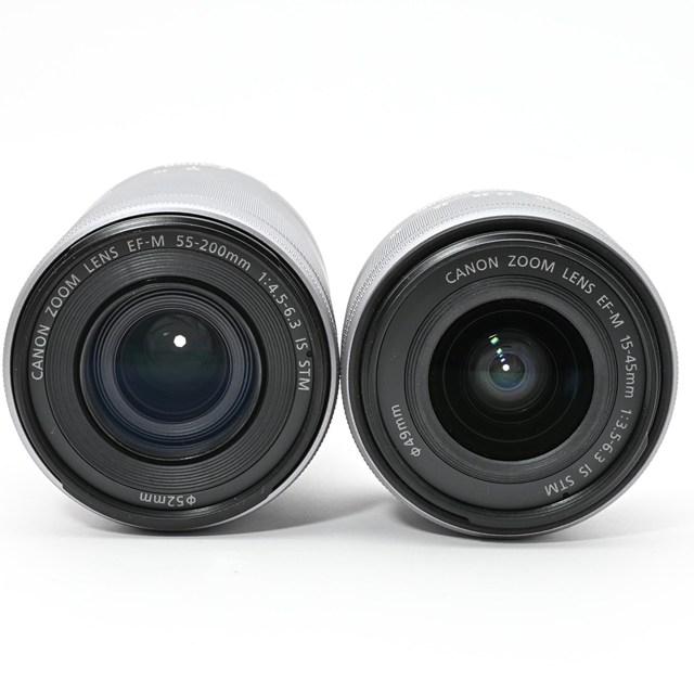 美品＞ Canon ミラーレス一眼カメラ EOS Kiss M ダブルズームキット