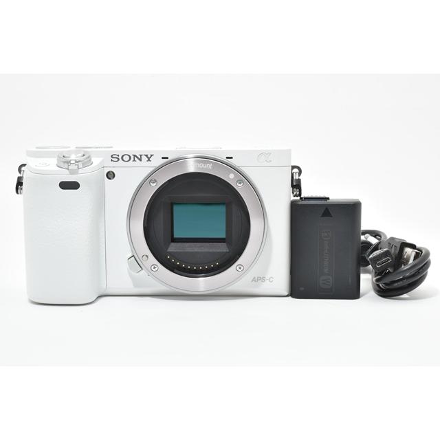 良品＞ SONY(ソニー) ミラーレス一眼 α6000 ボディ ホワイト : Sunnys