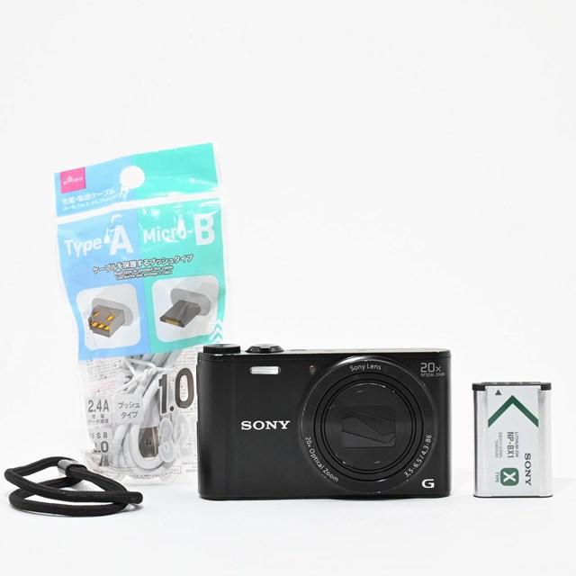 並品＞ SONY Cyber-shot DSC-WX300 ブラック｜コンパクトデジタル 