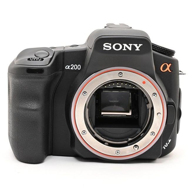 良品＞ SONY デジタル一眼レフカメラ Wズームレンズキット α200 ダブル