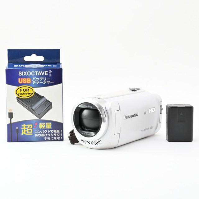 並品＞ Panasonic HDビデオカメラ W585M 64GB ワイプ撮り 高倍率90倍