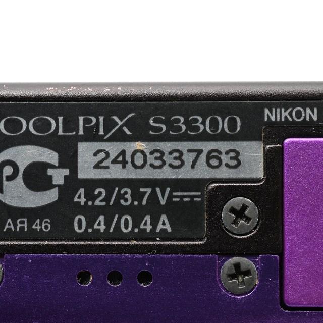 並品＞ Nikon COOLPIX S3300 ラベンダーパープル｜コンパクトデジタル